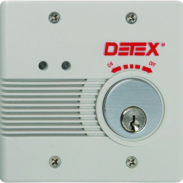 Surface Mount AC / DC Powered Alarm with Mortise Cylinder